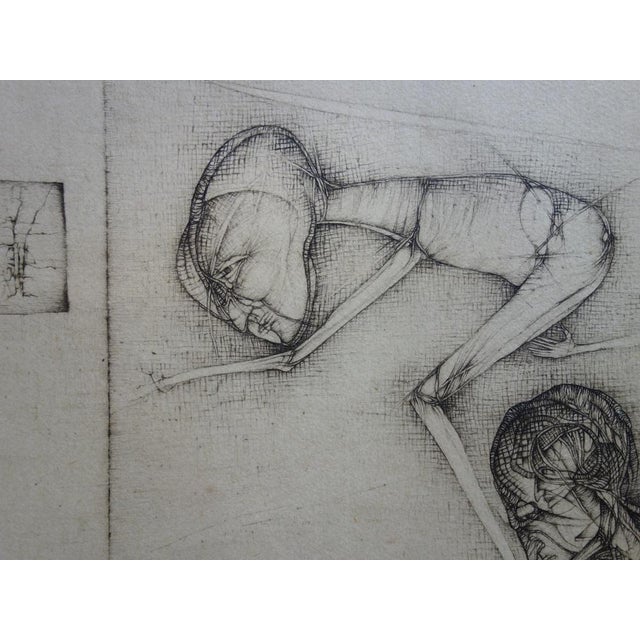 Fred Deux, The Mirror, Original Engraving For Sale - Image 4 of 8