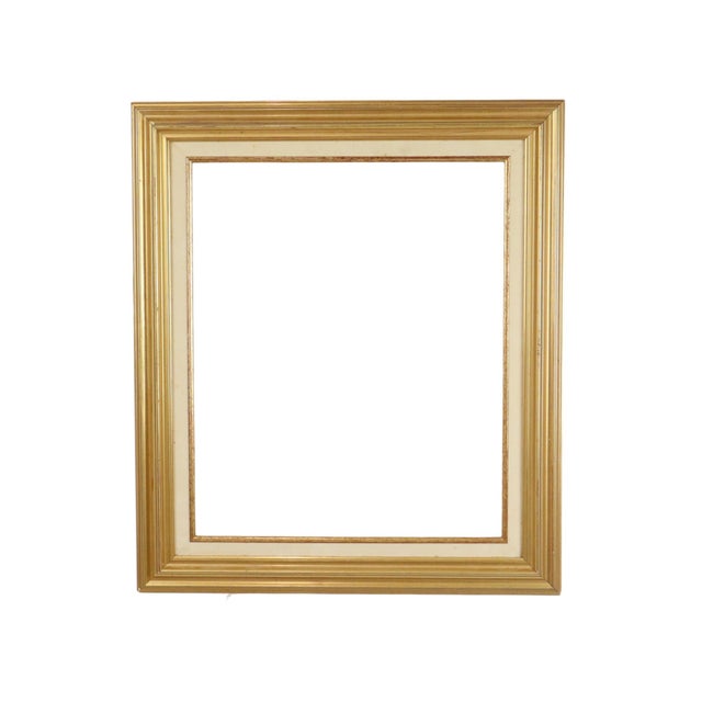 Classic Gold-Finish Pine Frame For Sale - Image 10 of 10