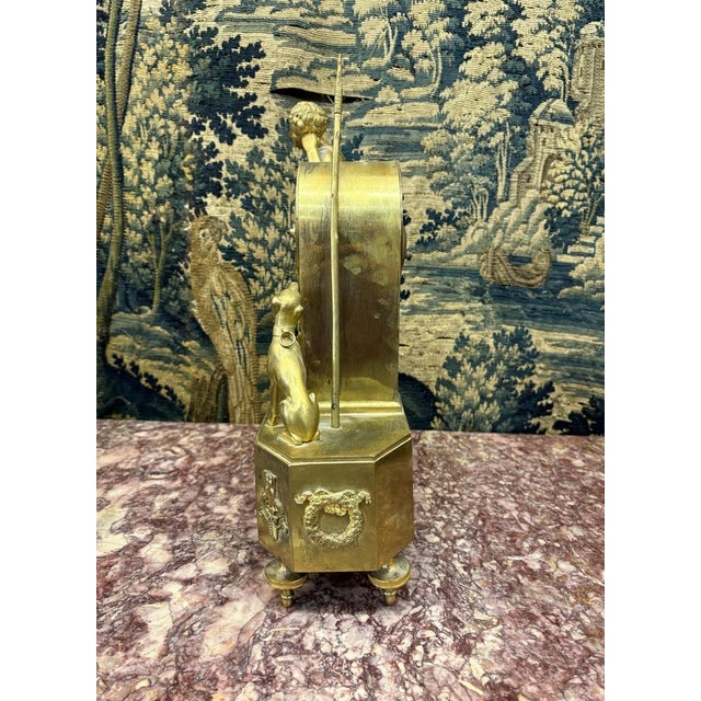 Antique Empire Melancholy Love Pendulum, 1810 For Sale - Image 4 of 8