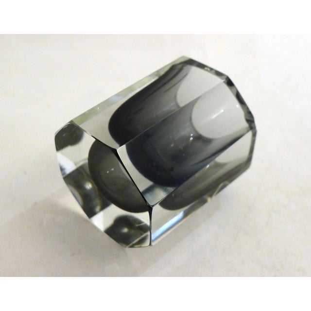 Small Octagonal Faceted Ashtray in Murano Sommerso Glass from Made Murano Glass, 1960s For Sale - Image 4 of 11