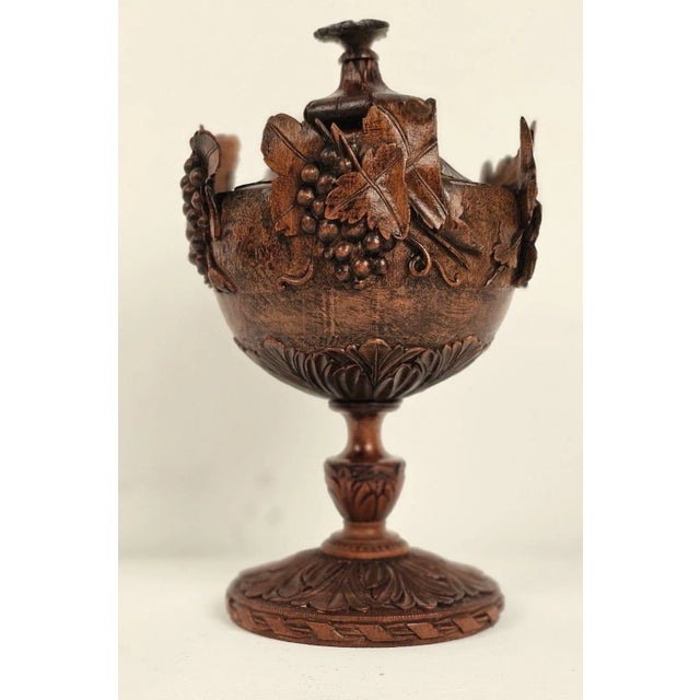 German or Swiss Carving of an Urn, 19th Century For Sale - Image 4 of 11