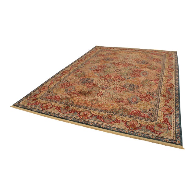 1990s Karastan Tea Wash Panel Wool Area Rug Chairish