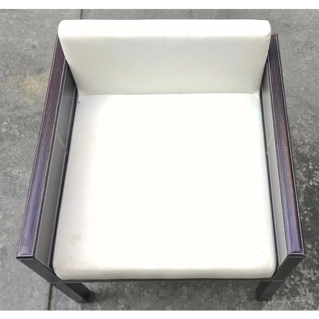 Late 20th Century Vintage Stiched Alligator Armchair For Sale - Image 5 of 7