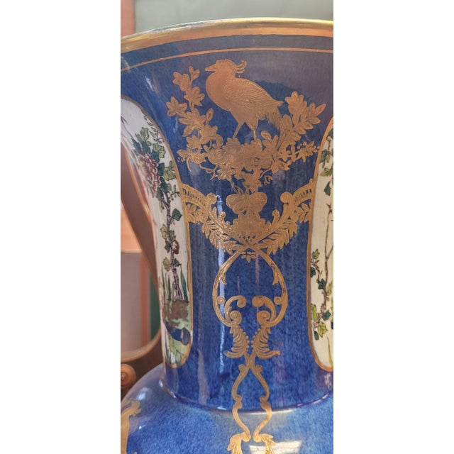 Antique Pr English Chinoiserie Faience Vases For Sale In Philadelphia - Image 6 of 16