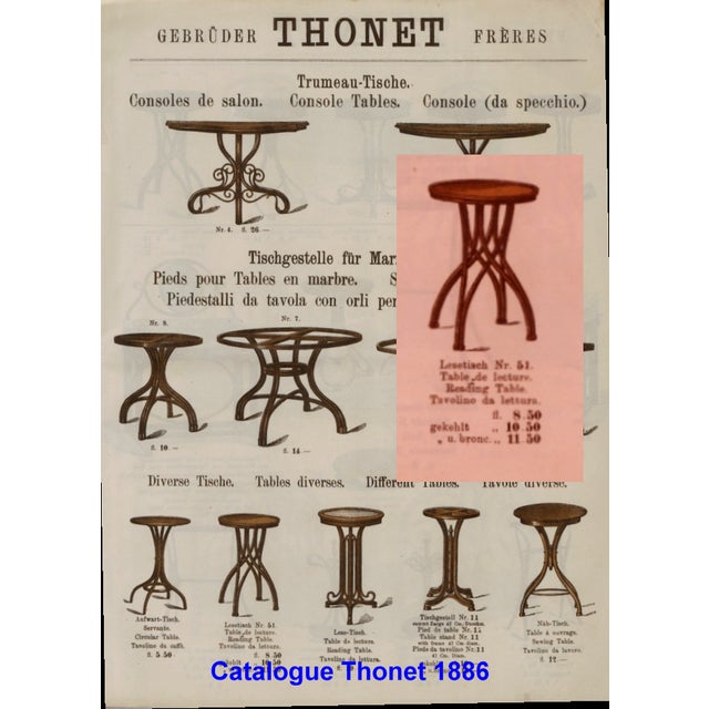 Table with Walnut Top by Michael Thonet for Gebrüder Thonet, 1895 For Sale - Image 13 of 13