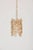 Gilded Brass and Crystal Glass Encrusted Pendant Lamp from Palwa, 1970s For Sale - Image 3 of 11