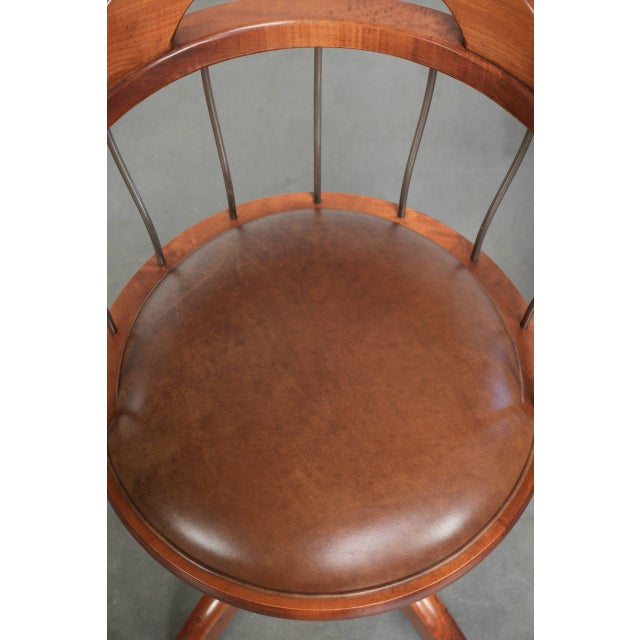 Animal Skin Vintage Swivel Schuitema Chairs with Cowhide Leather Seat, Set of 3 For Sale - Image 7 of 18