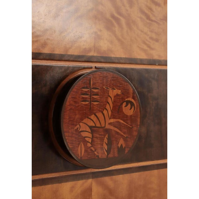 Swedish Grace Birchwood Cabinet by Otto Schulz for Boet, Gothenburg, 1930s For Sale - Image 6 of 18