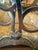 Cast Ceramic Lamps in Faux, Overlapping Leather Pattern - a Pair For Sale - Image 4 of 11
