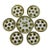 1950s French Orchies Moulin Des Loups Oyster Plates With Platter - Set of 7 For Sale