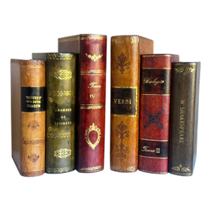 Vintage Italian Leather Bookends-Set of 2