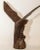 Brown 1960s Large Hand-Carved Iron Wood American Bald Eagle Art Sculpture For Sale - Image 8 of 12