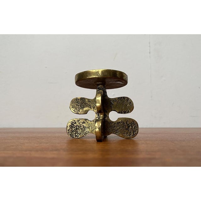 Vintage Brutalist Bronze Candleholder from Gallo, 1970s For Sale - Image 14 of 15