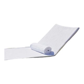 Ducap Lounge Chair Cover, White with Gray Piping For Sale