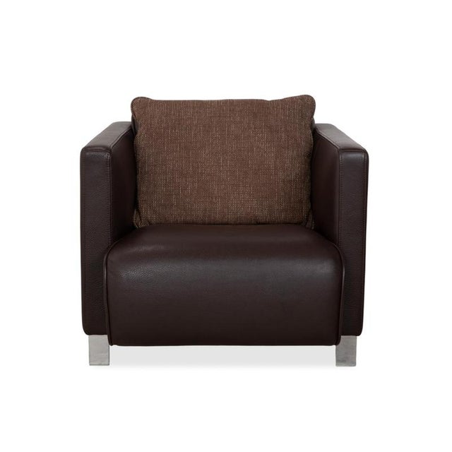 Model 6300 Armchairs in Brown Leather from Rolf Benz, Set of 2 For Sale - Image 12 of 16