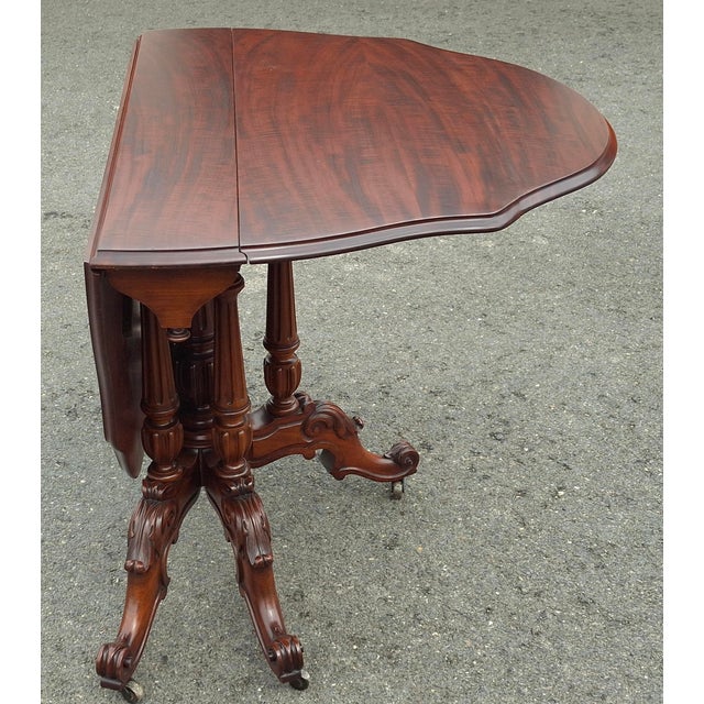 William IV Refinished William IV Figured Mahogany Sutherland Center Table/Breakfast Table, C. 1830s For Sale - Image 3 of 14