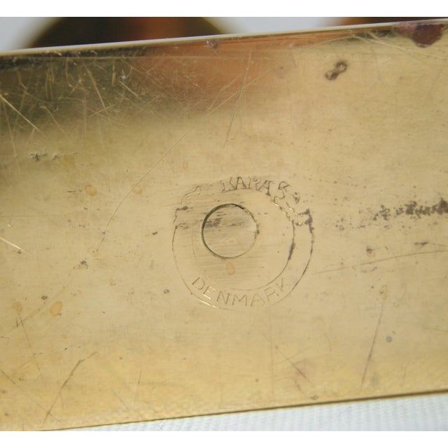 Metal Mid-Century Modern Brass Candle Hold From Kara Denmark 1960s. For Sale - Image 7 of 10