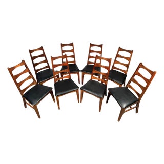 Mid 20th Century Set of 8 Dining Chairs by Liberty Furniture For Sale