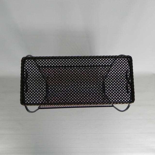 1950s Vintage Steel Side Table with Magazine Rack, 1950s For Sale - Image 5 of 18