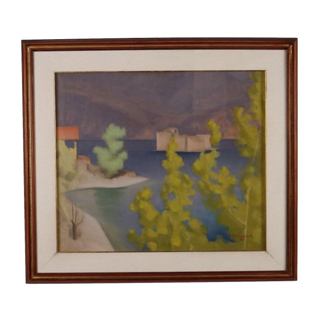 Primo Carena, Landscape, Oil Painting, Framed For Sale - Image 7 of 7