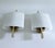 Gold Vintage Space Age Brass Sconces from Hillebrand Lighting, 1960s, Set of 2 For Sale - Image 8 of 18