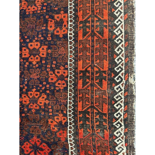 Antique Turkmen Baluch Rug, 1890s For Sale - Image 6 of 18