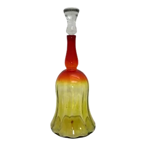 Mid-Century Blenko Amberina Bell Shape Decanter