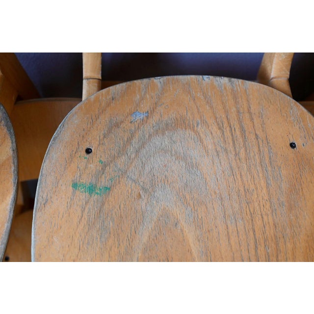 Vintage Children's Chair in Wood and Molded Plywood, 1970s For Sale - Image 13 of 14