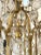 Mid-Century Modern Gilt Iron & Glass Chandelier, 1960s For Sale - Image 3 of 10