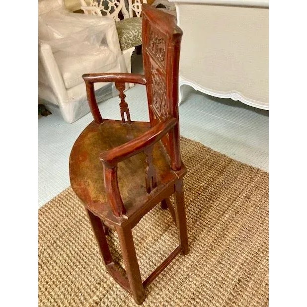 Chinese Qing Dynasty Corner Chair For Sale - Image 4 of 10