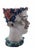 Handcrafted Ceramic Planters in the shape of Heads, Italy, 1950s, Set of 2 For Sale - Image 11 of 15