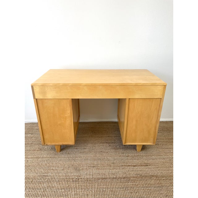 Vintage Mid-Century Modern Heywood Wakefield Straight Student Desk Model M783 For Sale - Image 14 of 14