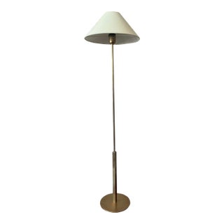 Vintage Boho Brass Floor Lamp For Sale