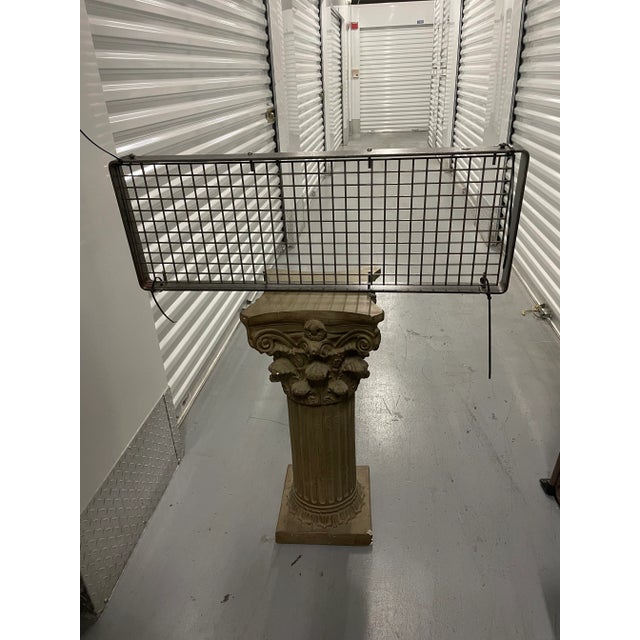 This William Sonoma ( Enclume) pot rack is rectangular & flush mounted for lower ceilings. It includes 6 hooks. It is 36”L...