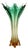 Large Italian Green and Transparent Vase, Italy, 1950 For Sale