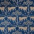 Sample - Schumacher Woodland Leopard Velvet Fabric in Saphire For Sale