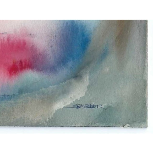 Abstract by Virginia artist Arthur Sembler (1911/12-1979). Watercolor on artist board, signed lower right. Arthur Sembler...