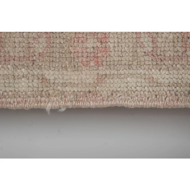 Vintage Faded Large Hand-Knotted Hallway Runner For Sale - Image 9 of 13