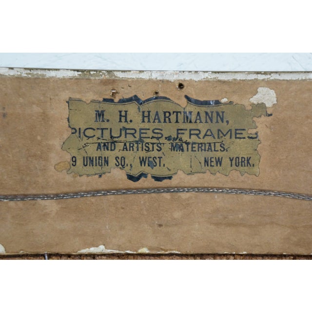 Antique James Craig Nicoll Autumn Forest Original Oil Painting on Paper 20", Framed For Sale - Image 12 of 12