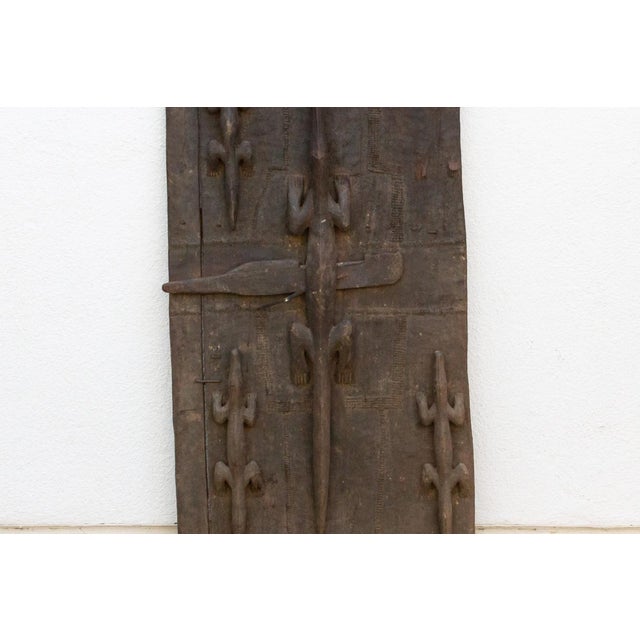 Museum Quality Antique Crocodile Dogon Door For Sale - Image 4 of 7