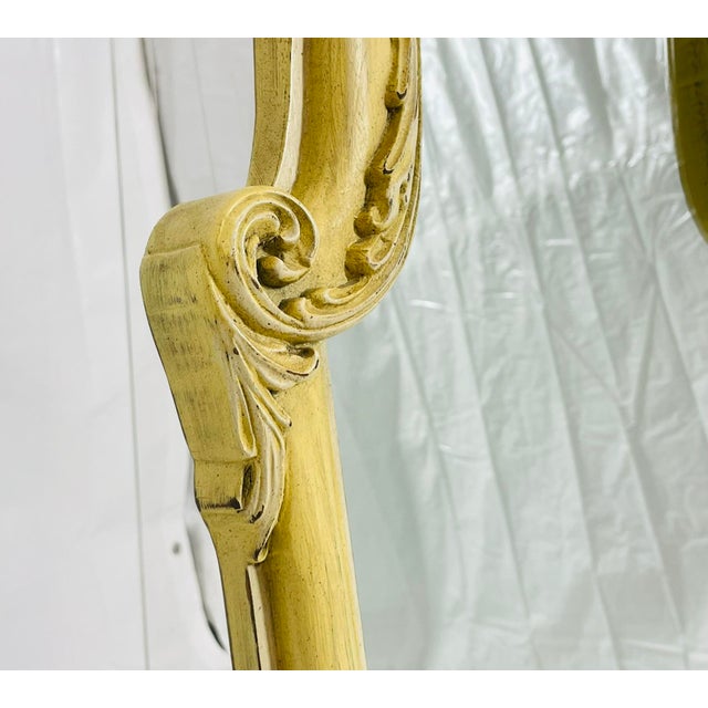 1940s Carved Giltwood Wall Mirror, Rococo Revival For Sale - Image 13 of 18