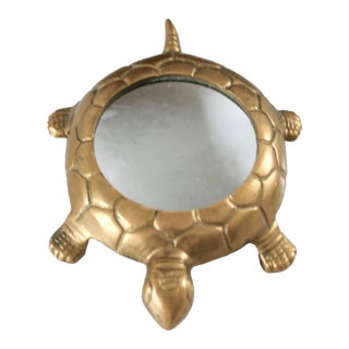 Vintage Brass Turtle Magnifying Glass For Sale