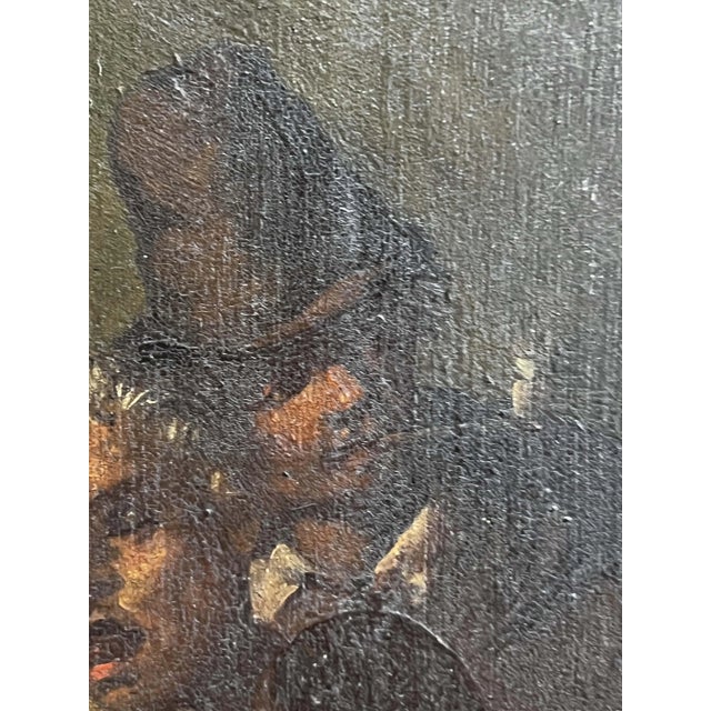 Flemish School Artist, Tavern Scene, 18th Century, Oil on Panel For Sale - Image 7 of 8