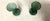 Vintage Hand Blow Green Glass Bud With Handles - A Pair For Sale - Image 4 of 5