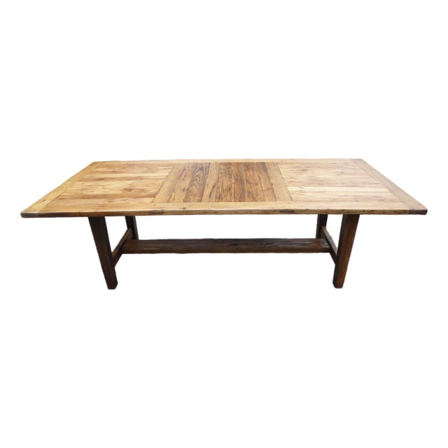1800's Chestnut Primitive Table / Large For Sale
