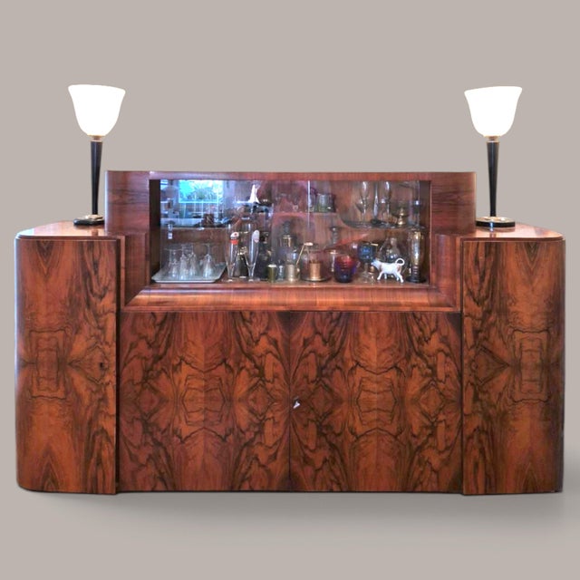 An exceptional and rare belgian art deco dining room from the "paul" series by de coene frères, kortrijk, dating from...