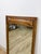 Brown Vintage MCM Walnut Wood Mirror, Bowtie Detail Rectangle Wall Mirror Mid Century For Sale - Image 8 of 8