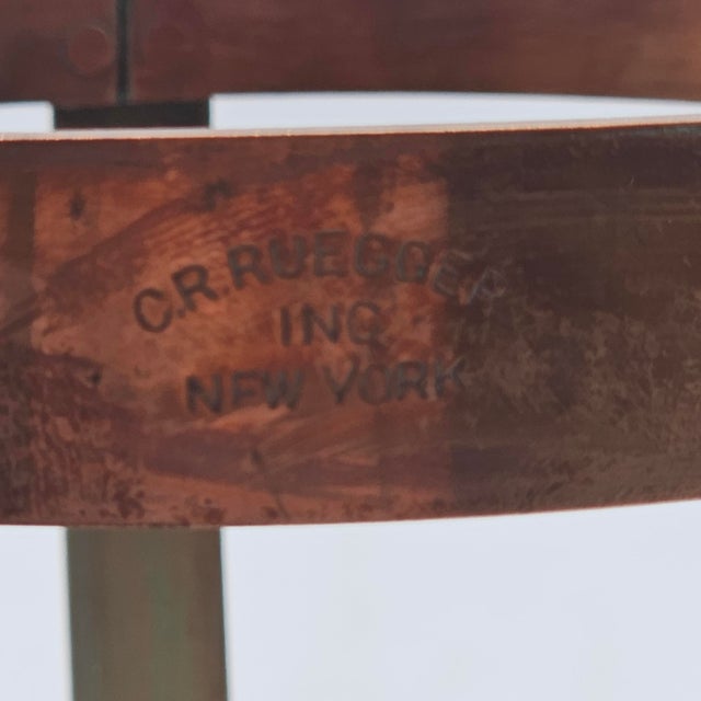 Vintage Charles R. Reugger New York Copper and Brass Complete Chafing Dish For Sale - Image 16 of 16