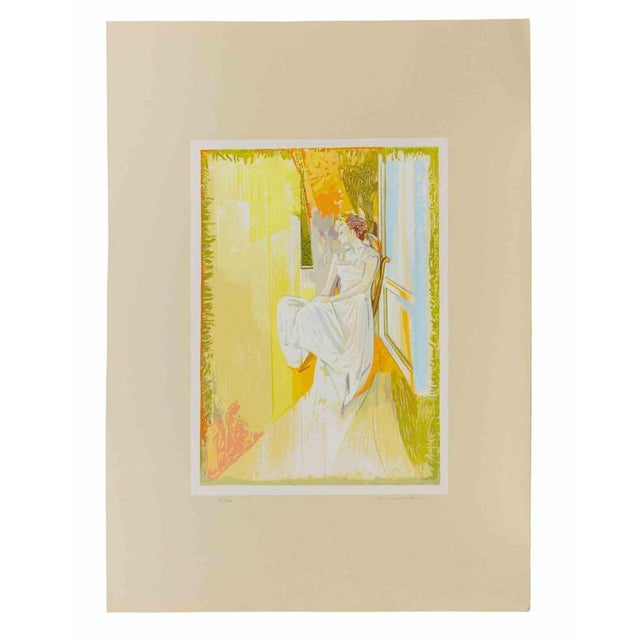 Lithograph on paper. Hand signed and numbered in pencil. Edition of 100. Excellent condition. This piece is attributed to...