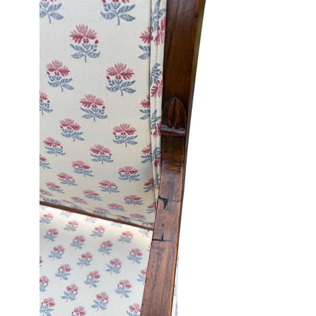 Brown Early 19th Century Handcrafted Cherry Wood Side Chair For Sale - Image 8 of 9